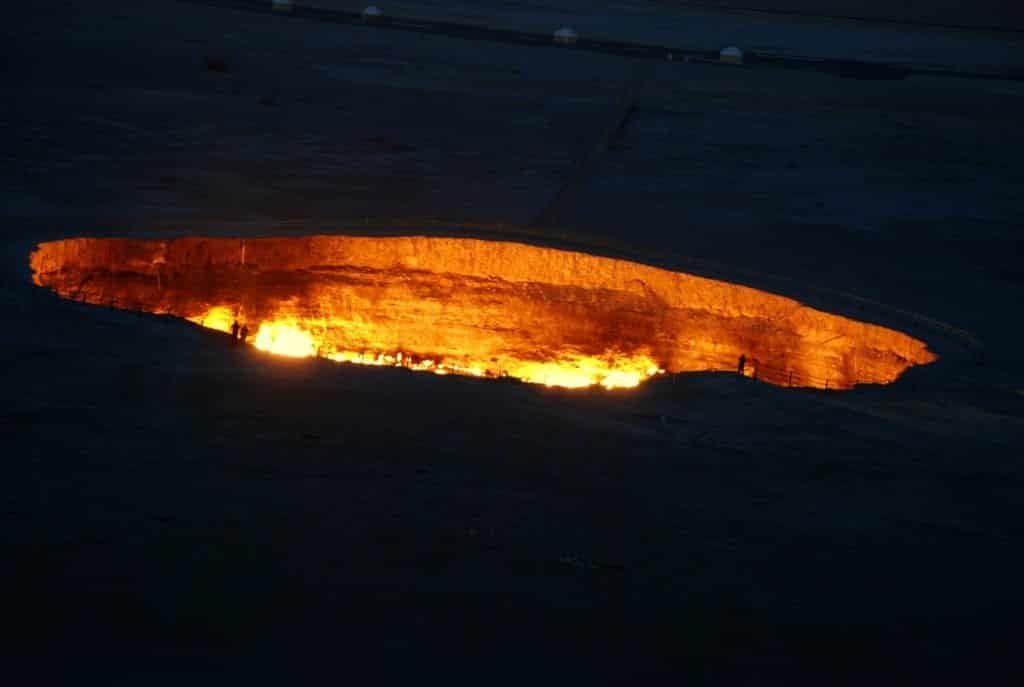Door To Hell In Turkmenistan At Night
