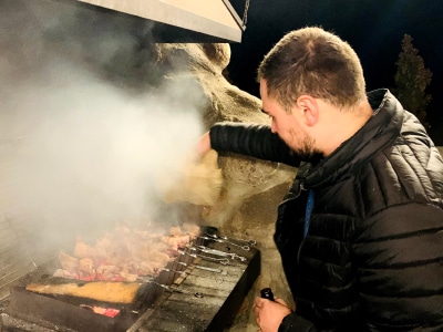 Georgië - Barbecue - Lokale bevolking - Mzvadi - Shashlik Hoogtepunt