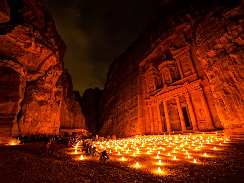 Jordan Petra by Night