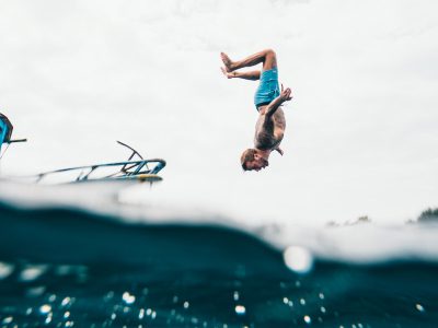 boat jump man