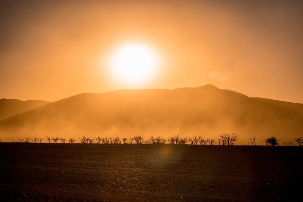 Sonnenuntergang Namibia