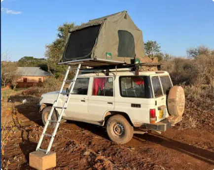 Toyota Land Cruiser Uganda Rooftop Tent 1