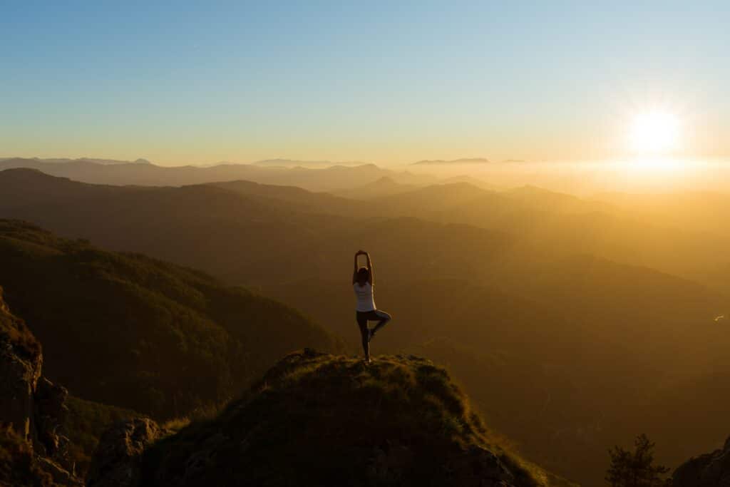 Yoga in Spanien. Allein Reisen durch Europa