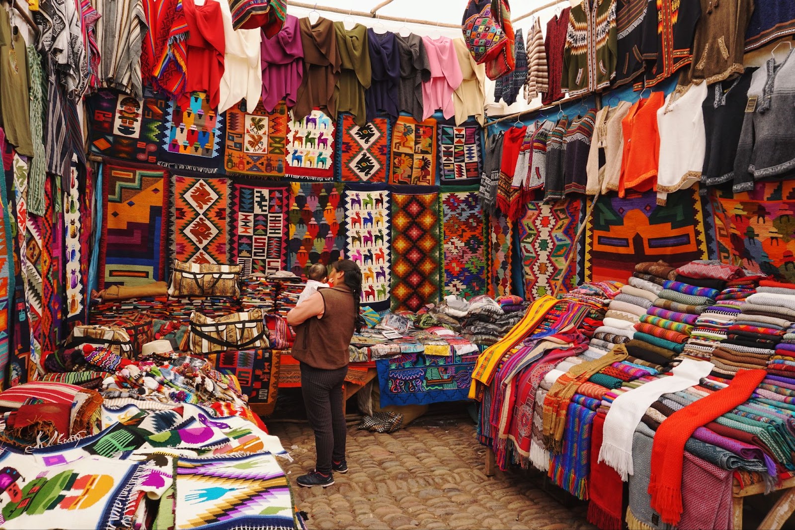 Peru Markt Stoffe