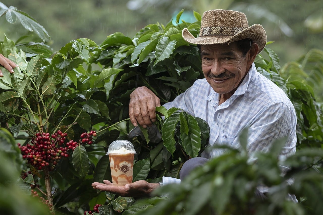 Kahvinviljelijät Kolumbiassa
