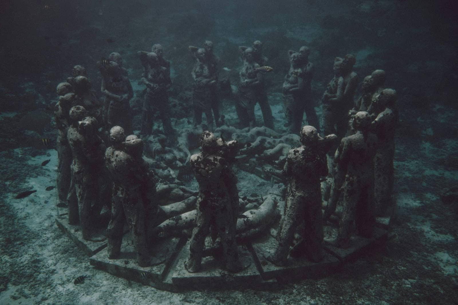 The underwater art installation by Jason Decaires Taylor.