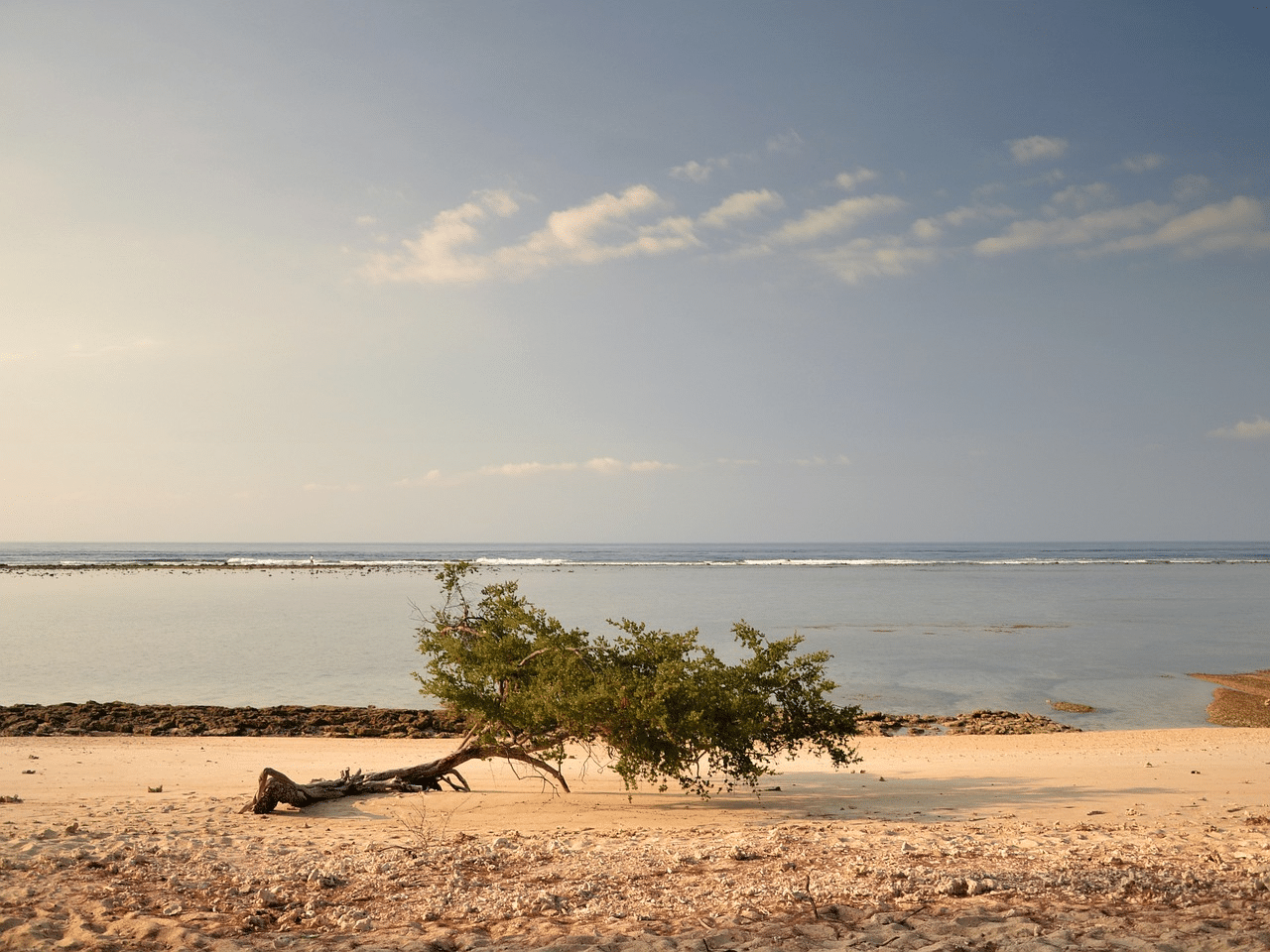 Una playa de Gili Air.