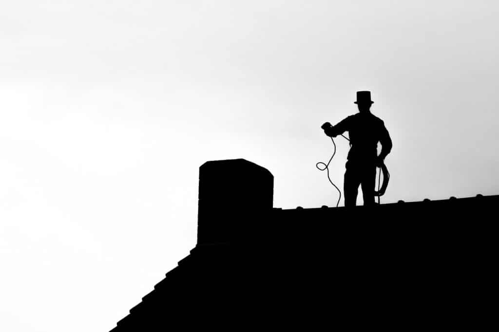 A chimney sweep for good luck.